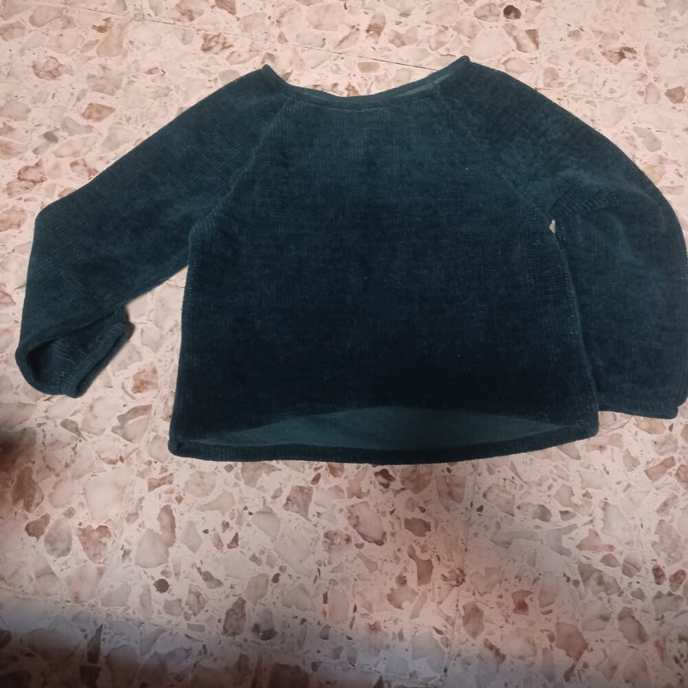 Gymboree Kid's Ribbed Sweater M (7-8) Green